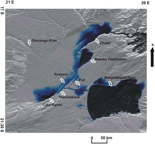 Plot of SRTM for the ORZ area